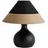 Rupert Cone LED Table Lamp with Bulb - Black