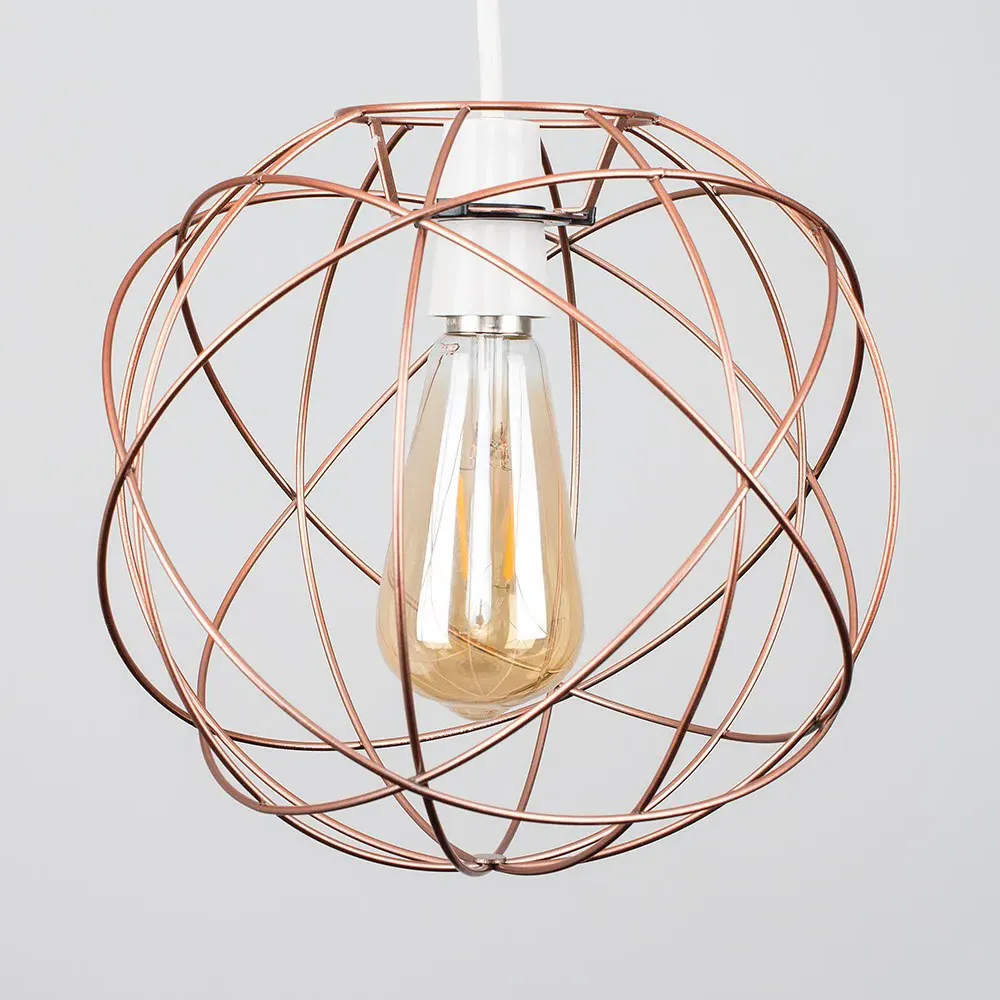 Rutherford Atom Pendant Lamp Shade - Copper, Metal