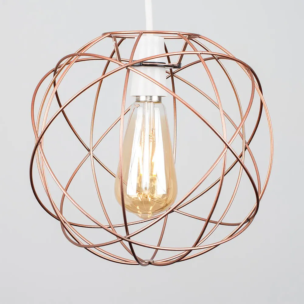 Rutherford Atom Pendant Lamp Shade - Copper, Metal