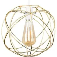 Rutherford Atom Pendant Lamp Shade - Gold, Metal
