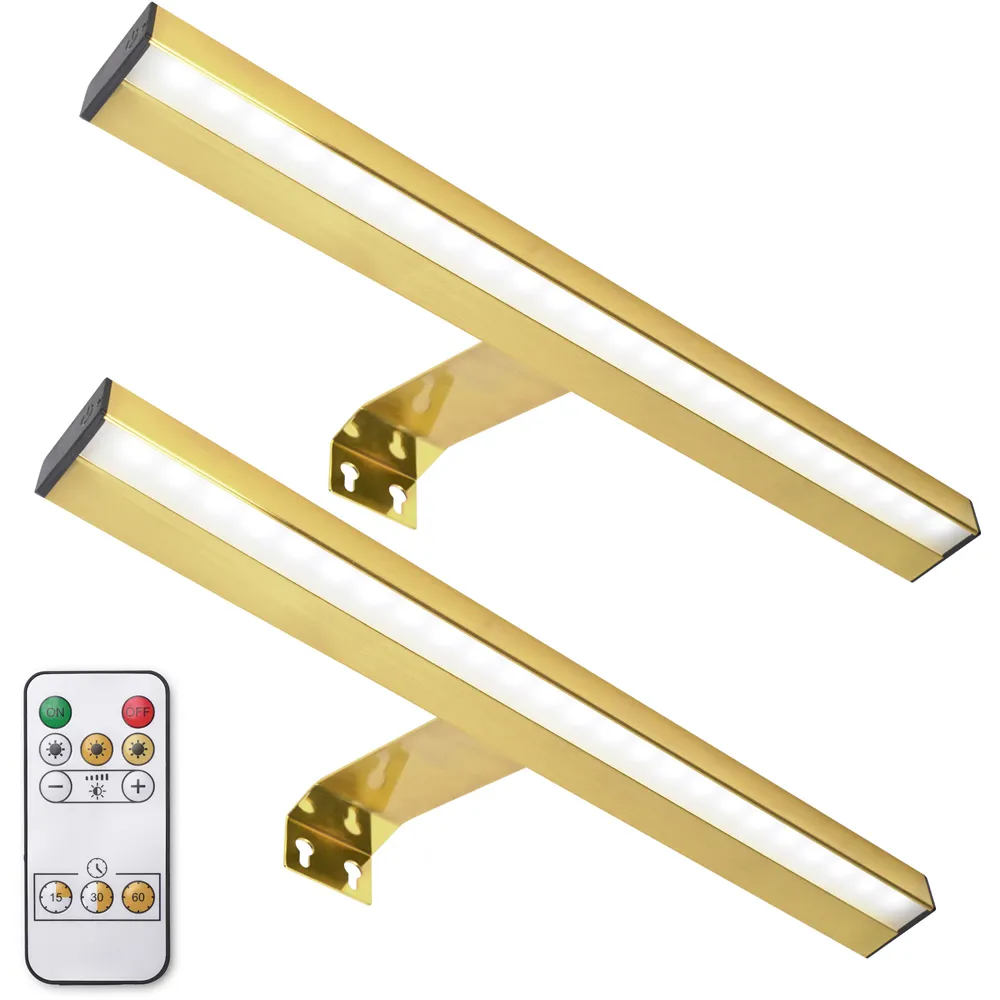 Ryle Rechargeable Wall Light 2 Pack - Gold