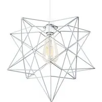 Sadira Star Pendant Lamp Shade - Grey, Wire