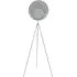 Saffy LED Floor Lamp with Two Disc Shade - Grey
