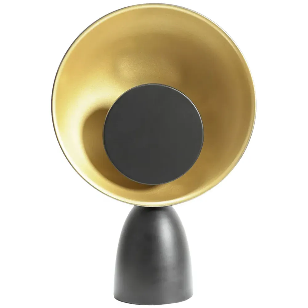 Saffy LED Table Lamp with Two Disc Shade - Black image