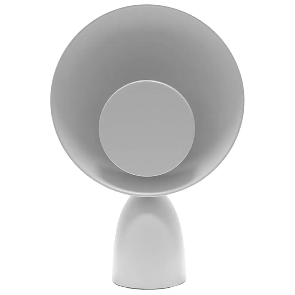 Saffy LED Table Lamp with Two Disc Shade - Grey