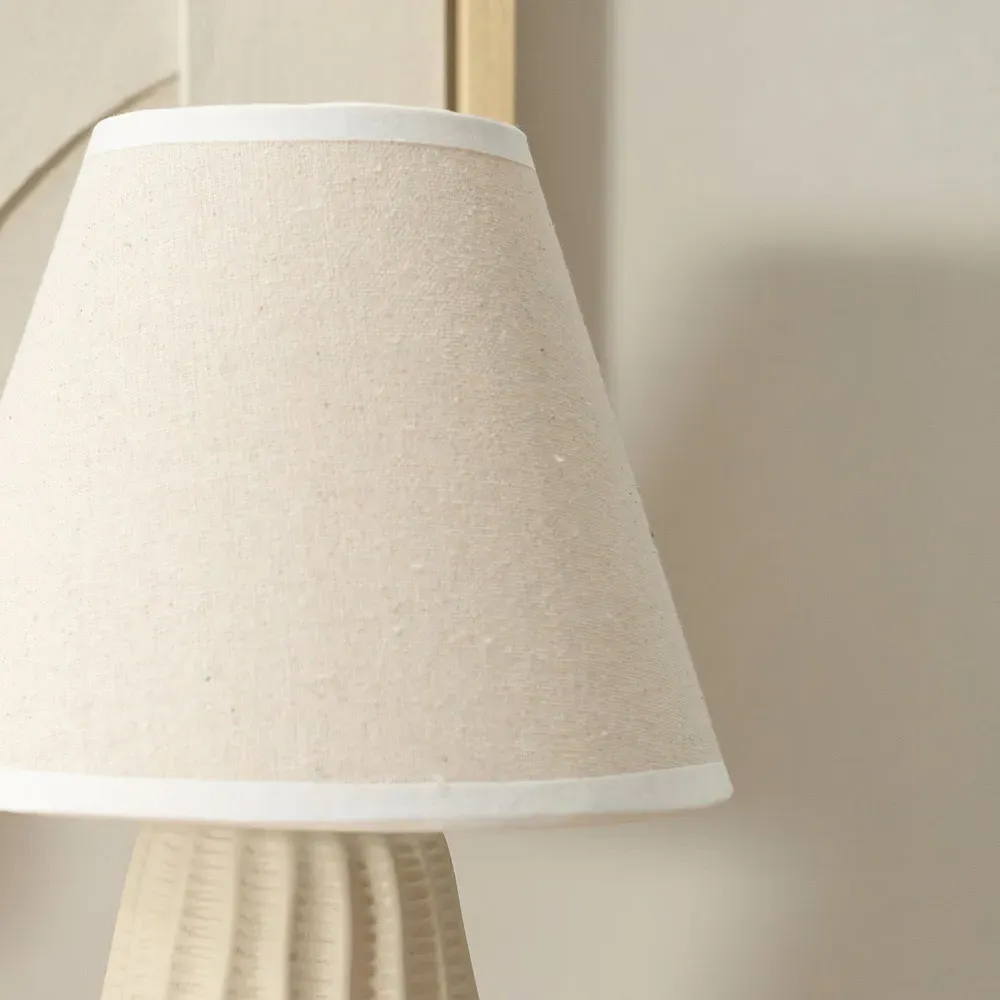 Saskia Tapered Ceramic LED Table Lamp 2 Pack - Cream