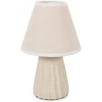 Saskia Tapered Ceramic LED Table Lamp - Cream