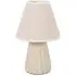 Saskia Tapered Ceramic LED Table Lamp - Cream