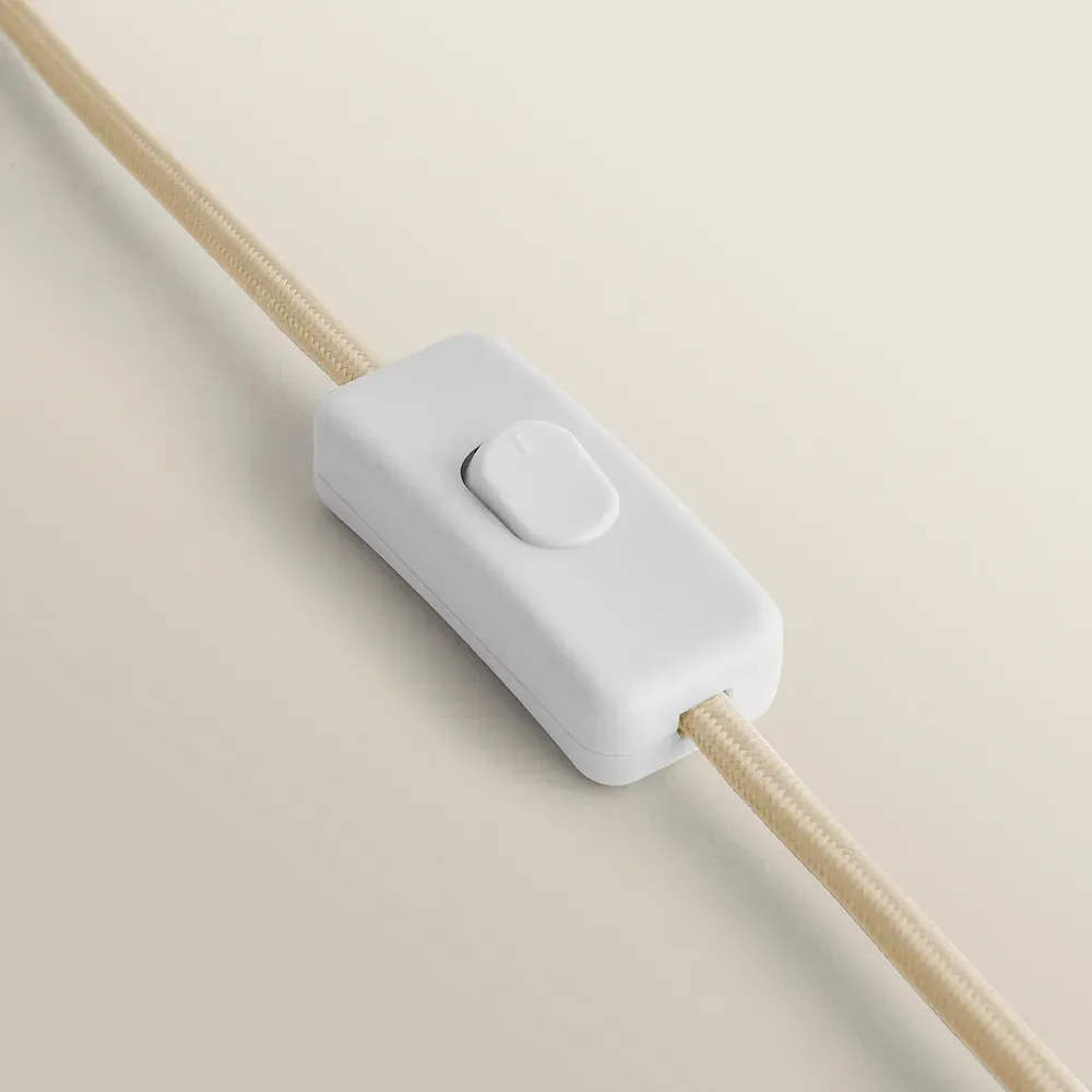 Serena Tapered Table Lamp - Beige, Ceramic