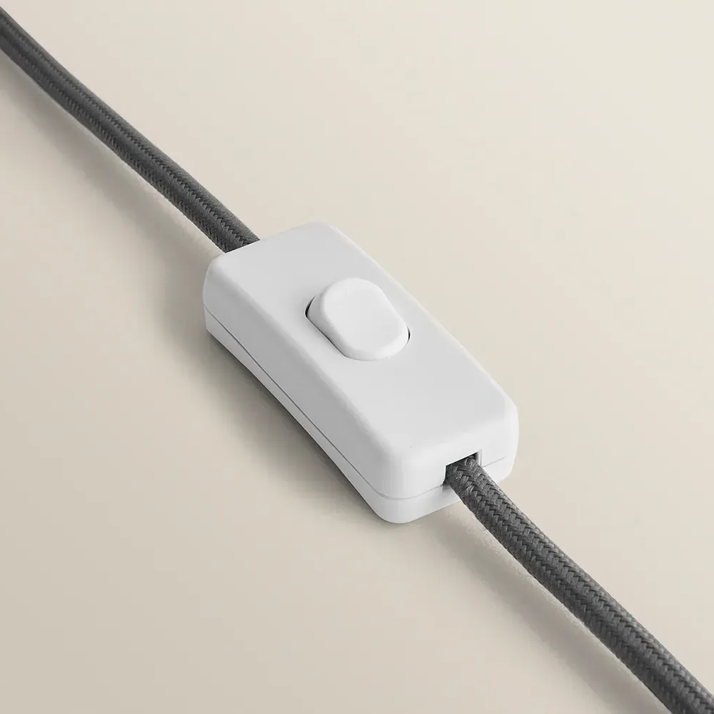 Serena Tapered Table Lamp - Grey, Ceramic