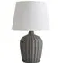 Serena Tapered Table Lamp - Grey, Ceramic