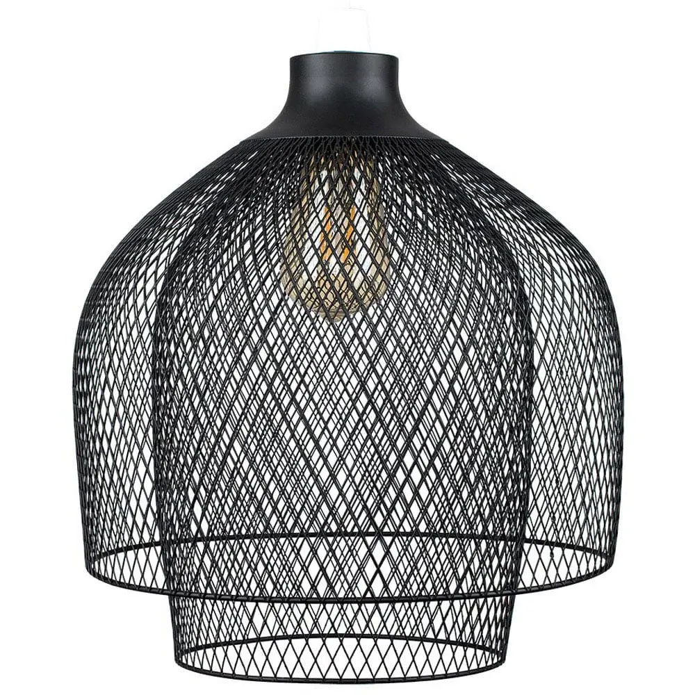 Sigmund 2 Tier Mesh Pendant Shade - Black image
