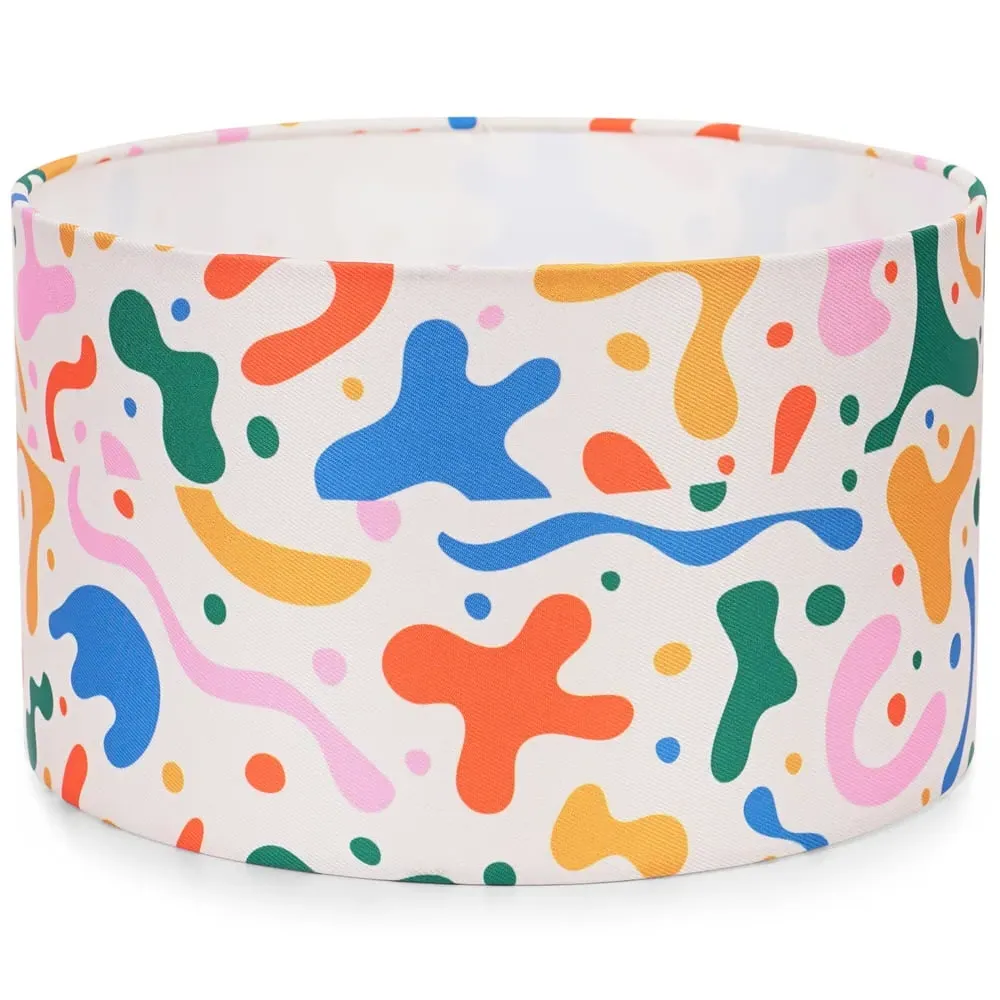 Small Drum Lamp Shade - Multi image