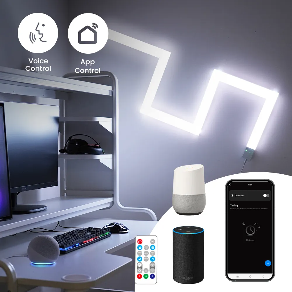 Smart App-Control Music Sync Light Bar Kit - White