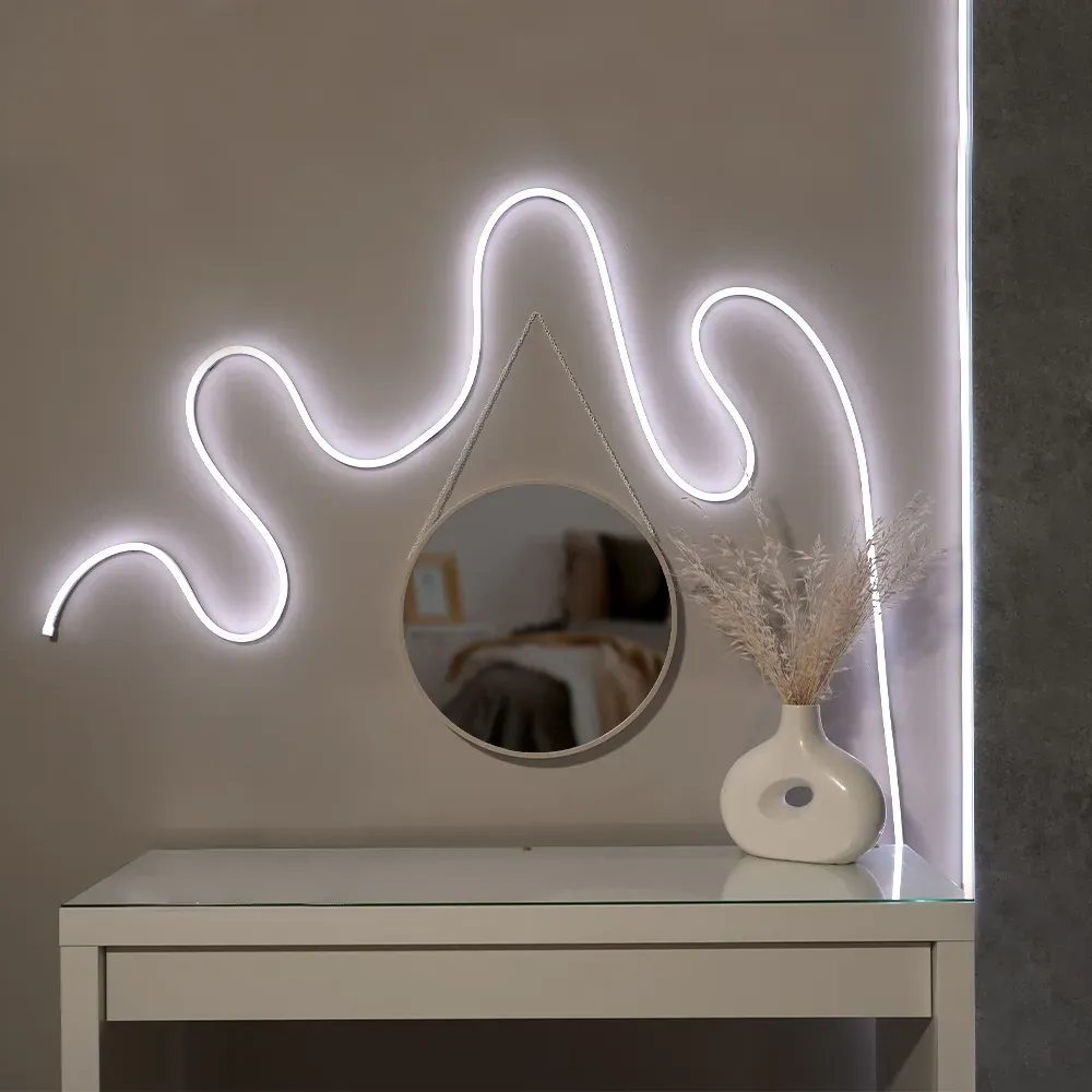 Smart App-Control Music Sync Neon Rope Light Kit 5m - White