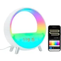 Smart App-Control Sunrise Alarm Clock Table Lamp - White