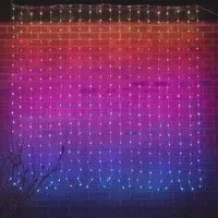 Smart RGB IP44 Fairy Curtain Light 2x2m - White