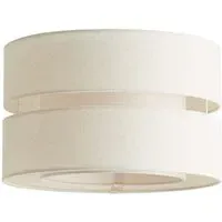 Sophia 2 Tier Ceiling Drum Lamp Shade - Cream, Linen