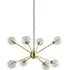Sputnik 8 Way Pendant Ceiling Light with Bulbs - Gold