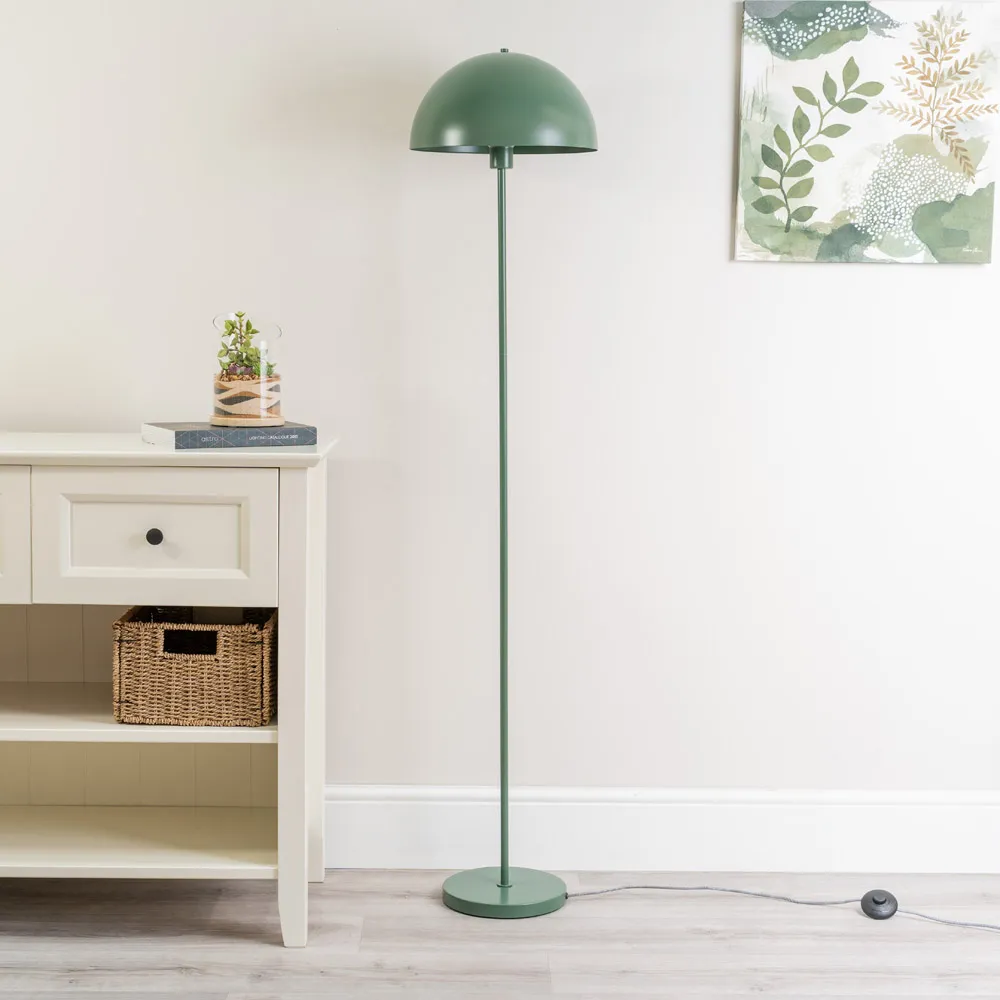 Stassi Mushroom Dome LED Floor Lamp - Green