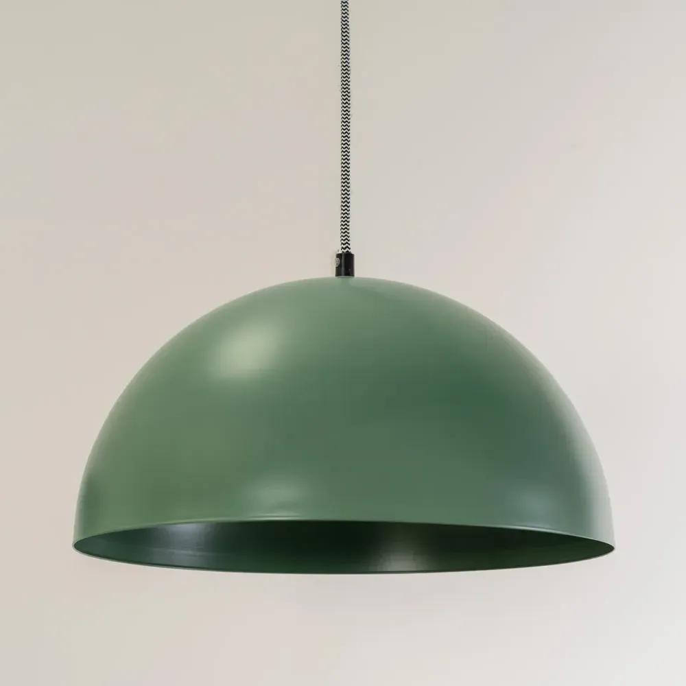 Stassi Mushroom Dome LED Pendant Ceiling Light - Green