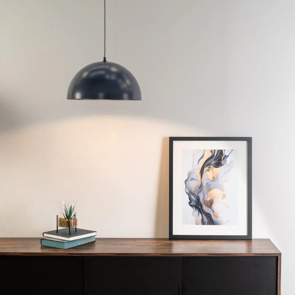 Stassi Mushroom Dome LED Pendant Ceiling Light - Navy