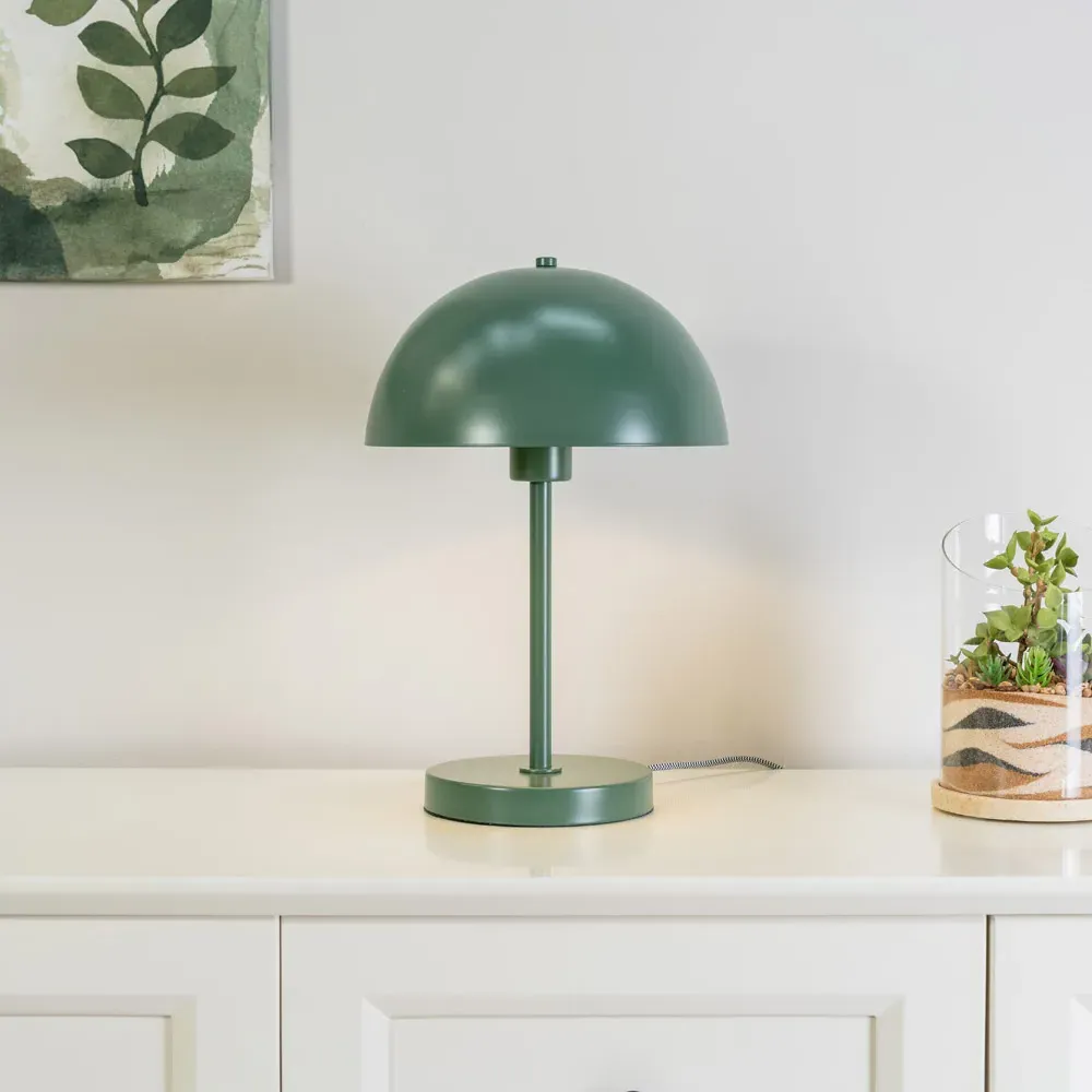 Stassi Mushroom Dome LED Table Lamp - Green
