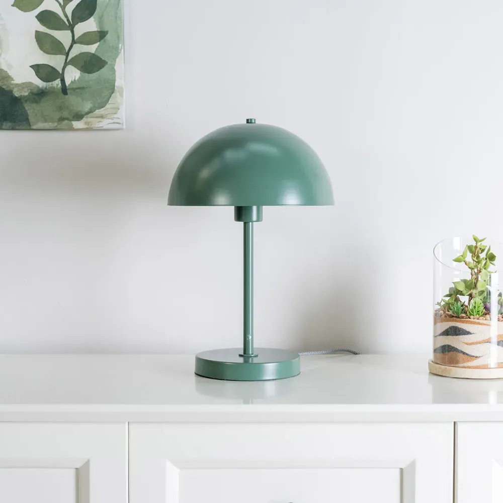 Stassi Mushroom Dome LED Table Lamp - Green