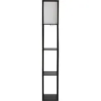 Struttura 3 Shelf Floor Lamp with Storage - Black
