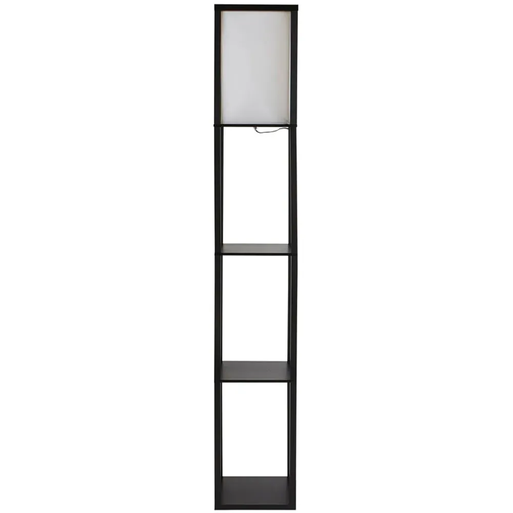 Struttura 3 Shelf Floor Lamp with Storage - Black image