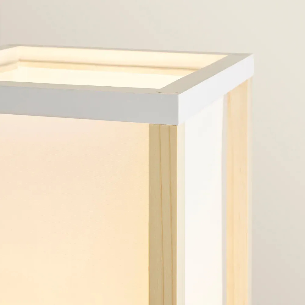 Struttura 3 Shelf Floor Lamp with Storage - Brown