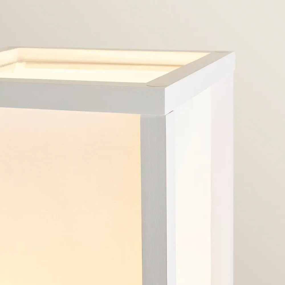 Struttura 3 Shelf Floor Lamp with Storage - White