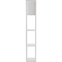 Struttura 3 Shelf Floor Lamp with Storage - White