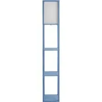 Struttura Shelving Unit Floor Lamp with Bulb - Blue, Fabric