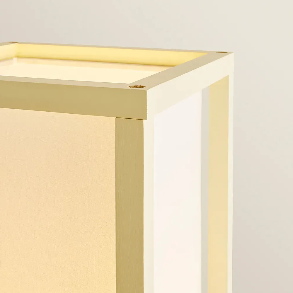 Struttura Shelving Unit Floor Lamp with Bulb - Pink, Fabric