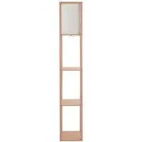 Struttura Shelving Unit Floor Lamp with Bulb - Yellow, Fabric