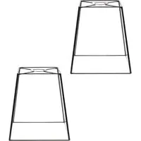 Susie 2 Pack Glass Pendant Shades - Black