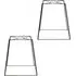 Susie 2 Pack Glass Pendant Shades - Black