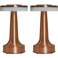 Talence 2 Pack LED Table Lamp - Copper