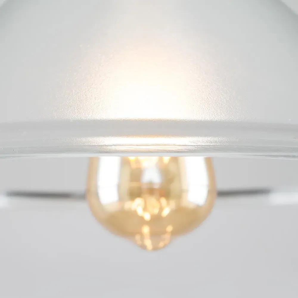 Tapered Dome Pendant Lamp Shade - Clear Glass
