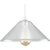 Tapered Dome Pendant Lamp Shade - Clear Glass