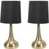 Teardrop Touch Table Lamp 2 Pack - Gold