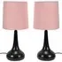 Teardrop Touch Table Lamp 2 Pack - Pink