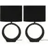 Tia Loop LED Table Lamp 2 Pack - Black, Ceramic