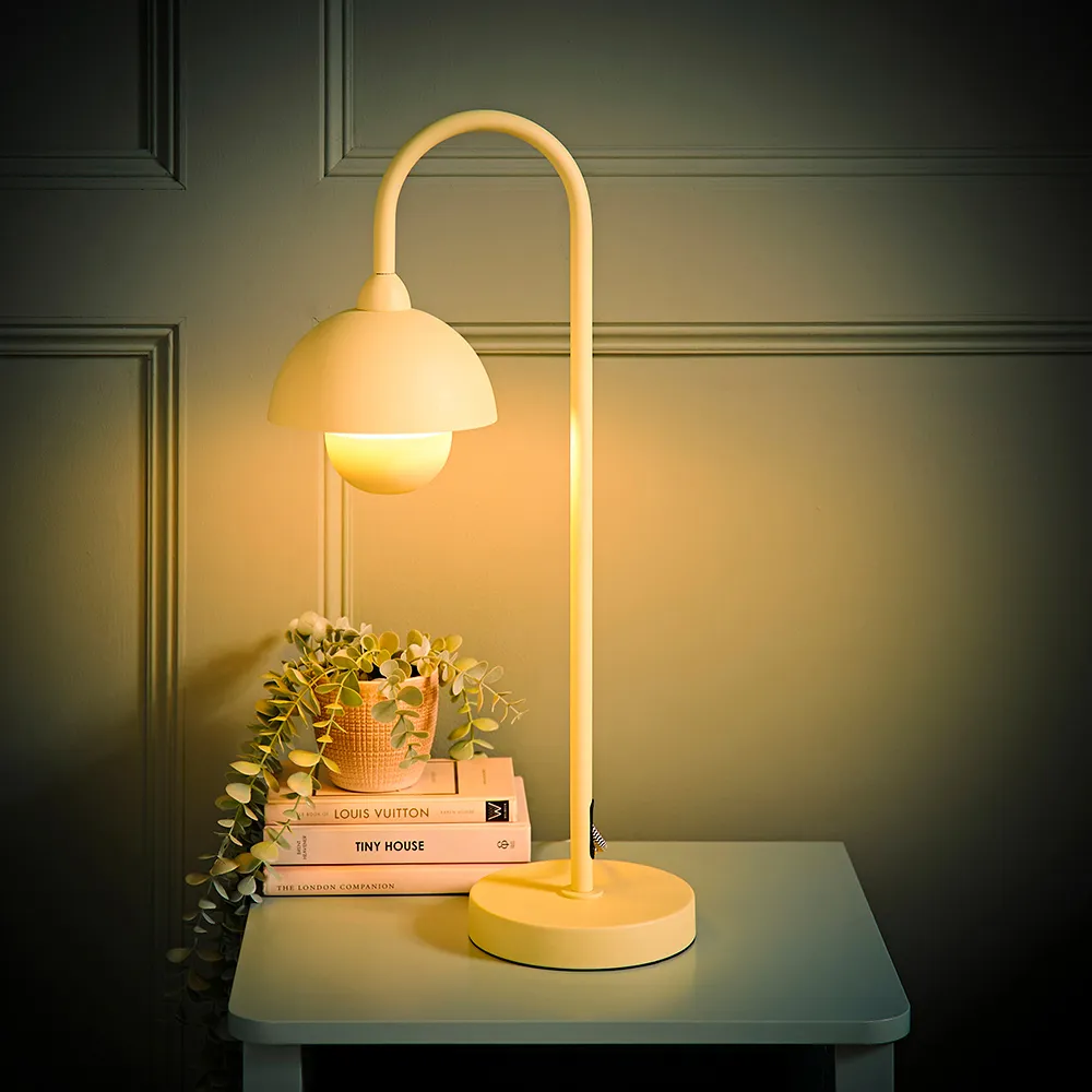 Tilly Arched Dome Shade Metal LED Table Lamp - Yellow