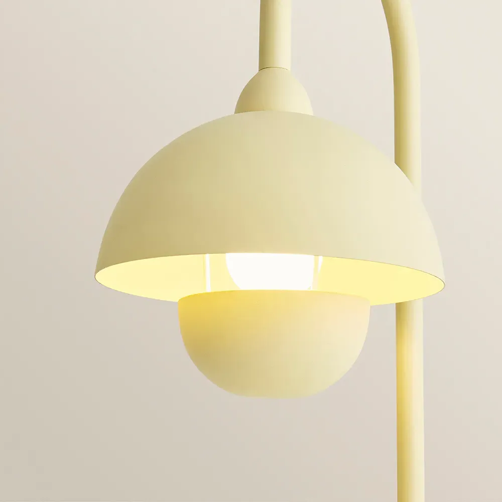 Tilly Arched Dome Shade Metal LED Table Lamp - Yellow