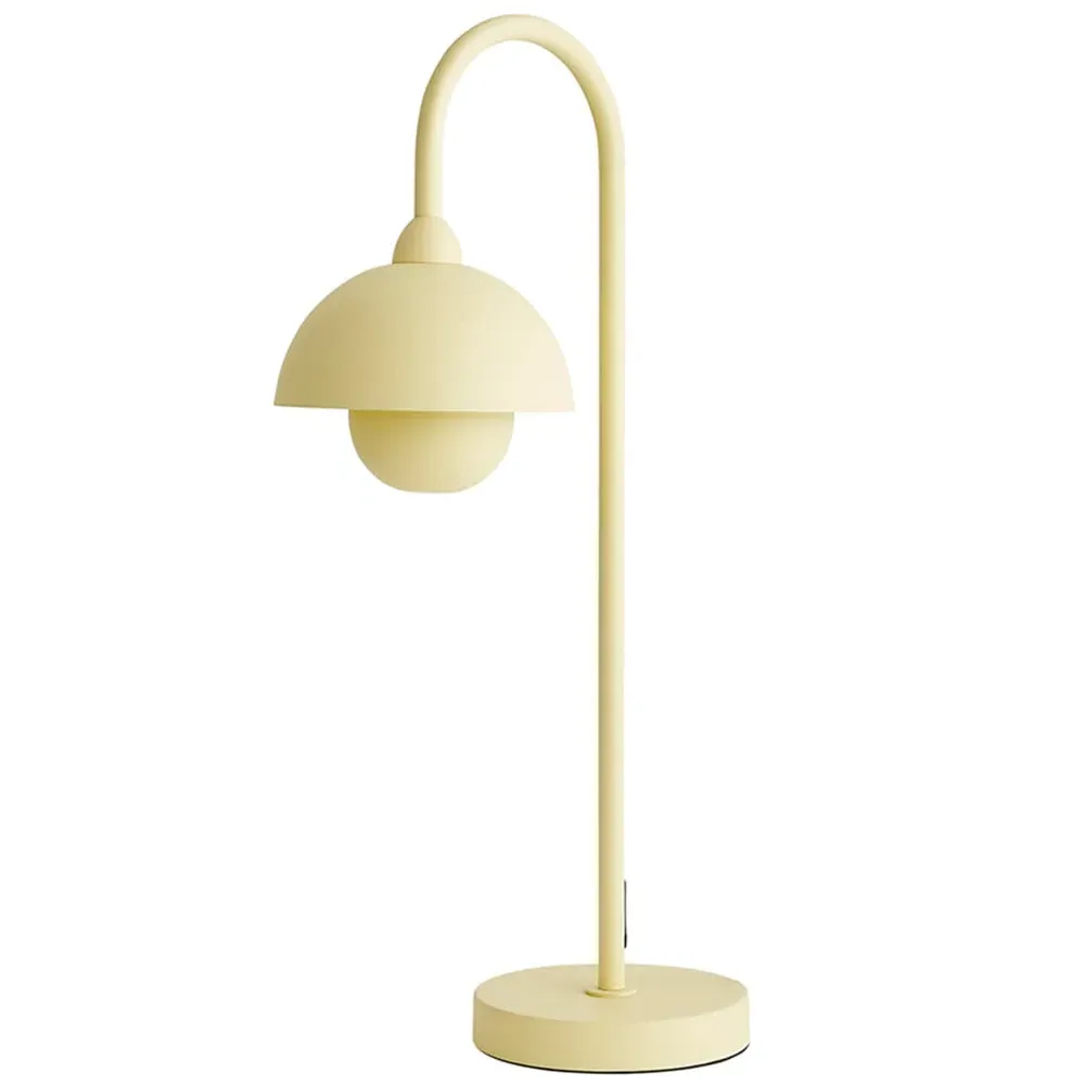 Tilly Arched Dome Shade Metal LED Table Lamp - Yellow