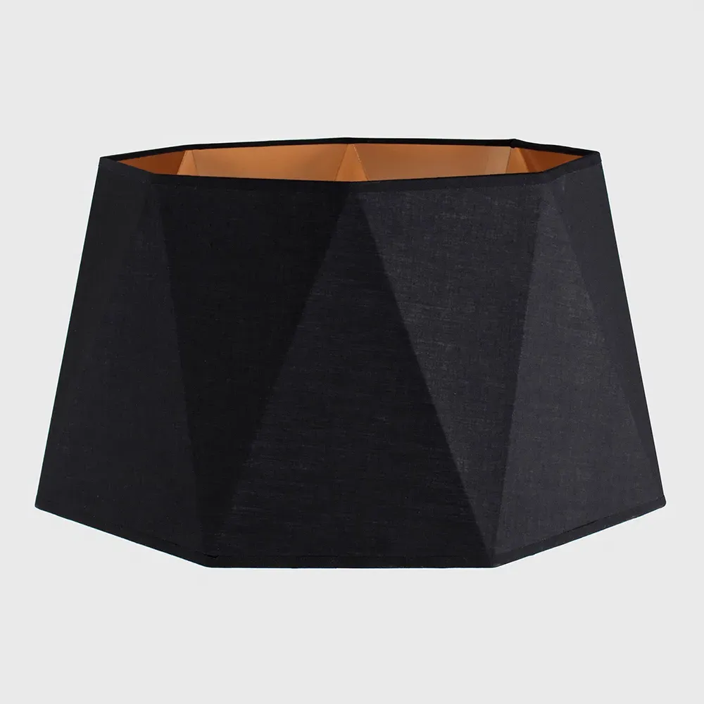 Toke Geometric Floor Lamp Shade - Black, Copper