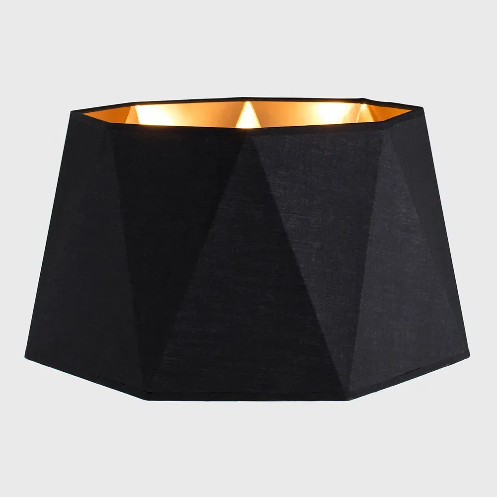 Toke Geometric Floor Lamp Shade - Black, Copper