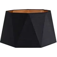 Toke Geometric Floor Lamp Shade - Black, Copper